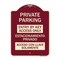 Signmission Entry by Key Access Estacionamiento Privado Acceso Con Llave Solamente Alum, 24" H, BU-1824-24092 A-DES-BU-1824-24092 - alternate 1